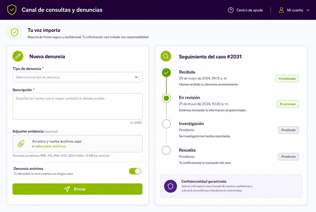 Canal de consultas y denuncias
